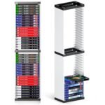 36-Tier Game Disc Holder Storage Tower – PS5 Game Disc Rack Stand, Video Game Storage Organizer Compatible with PS5, PS4, Xbox & Nintendo Games