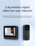 X7 Smart Video Doorbell with 4.3 Inch HD Screen, WiFi, Battery Powered Wireless Cat Eye Security Camera - Image 6