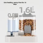Plastic Portable Stylish Luxurious Pet Feeder Water Dispenser Large-Capacity Cat & Dog Food Bowl Manual Operation - Image 3