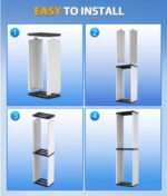 36-Tier Game Disc Holder Storage Tower – PS5 Game Disc Rack Stand, Video Game Storage Organizer Compatible with PS5, PS4, Xbox & Nintendo Games - Image 6