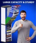 36-Tier Game Disc Holder Storage Tower – PS5 Game Disc Rack Stand, Video Game Storage Organizer Compatible with PS5, PS4, Xbox & Nintendo Games - Image 3