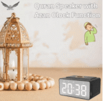 Digital Azan Clock Quran Speaker, AZAN MP3 Player Remote and APP Control Portable Bluetooth Quran Speaker Muslim Prayer Azan Speaker, Eid hajj Gift for Parents - Image 6