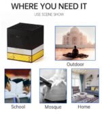 SQ718 Bakhoor Incense Burner with Quran Speaker, App and Remote Control, Bluetooth Quran Speaker with LED Night Light, Digital Bakhoor Burner with Full Quran. - Image 2