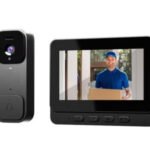 X7 Smart Video Doorbell with 4.3 Inch HD Screen, WiFi, Battery Powered Wireless Cat Eye Security Camera